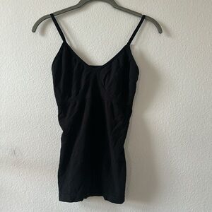 Black Womens Slim Cami Tank Top